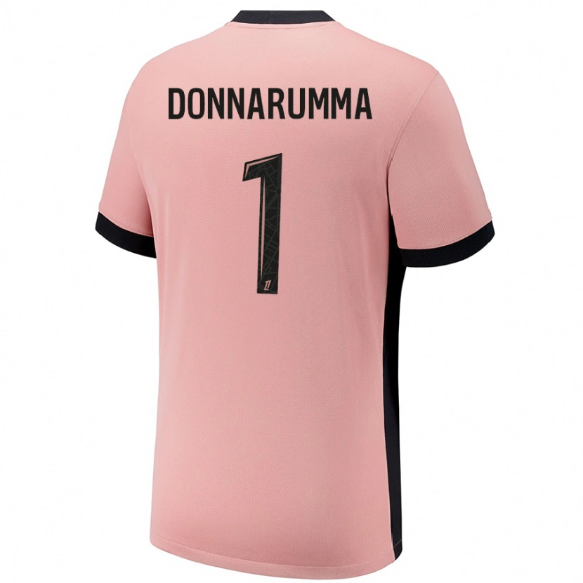 Danxen Hombre Camiseta Gianluigi Donnarumma #1 Rosa Óxido Equipación Tercera 2024/25 La Camisa México