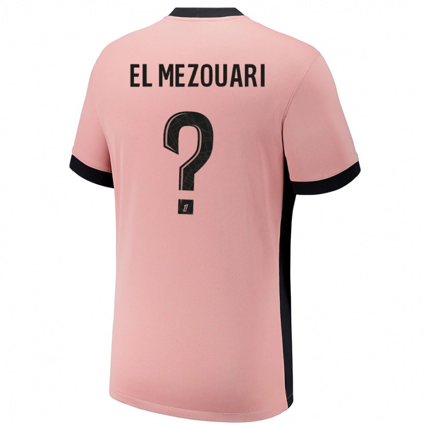 Danxen Hombre Camiseta Salah-Dine El Mezouari #0 Rosa Óxido Equipación Tercera 2024/25 La Camisa México