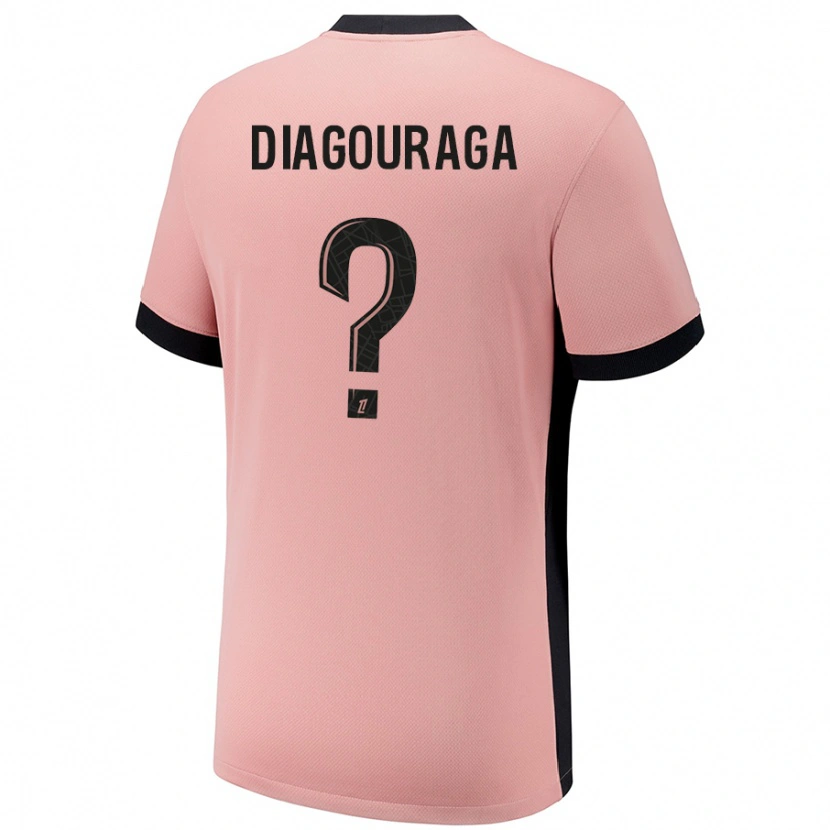 Danxen Hombre Camiseta Toumani Diagouraga #0 Rosa Óxido Equipación Tercera 2024/25 La Camisa México