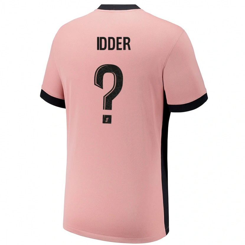Danxen Hombre Camiseta Younes Idder #0 Rosa Óxido Equipación Tercera 2024/25 La Camisa México
