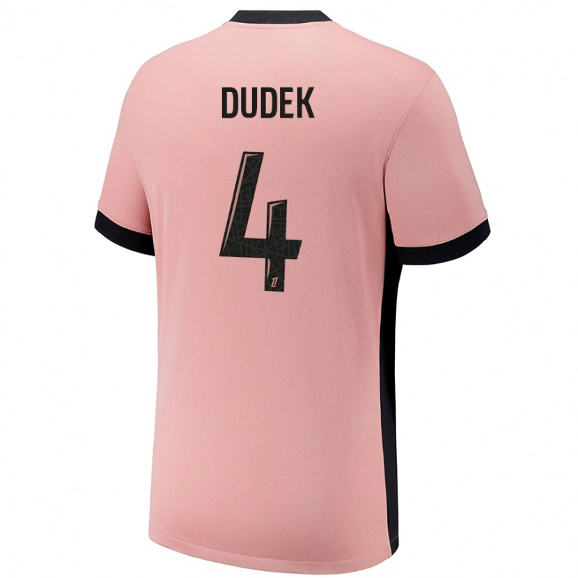 Danxen Hombre Camiseta Paulina Dudek #4 Rosa Óxido Equipación Tercera 2024/25 La Camisa México
