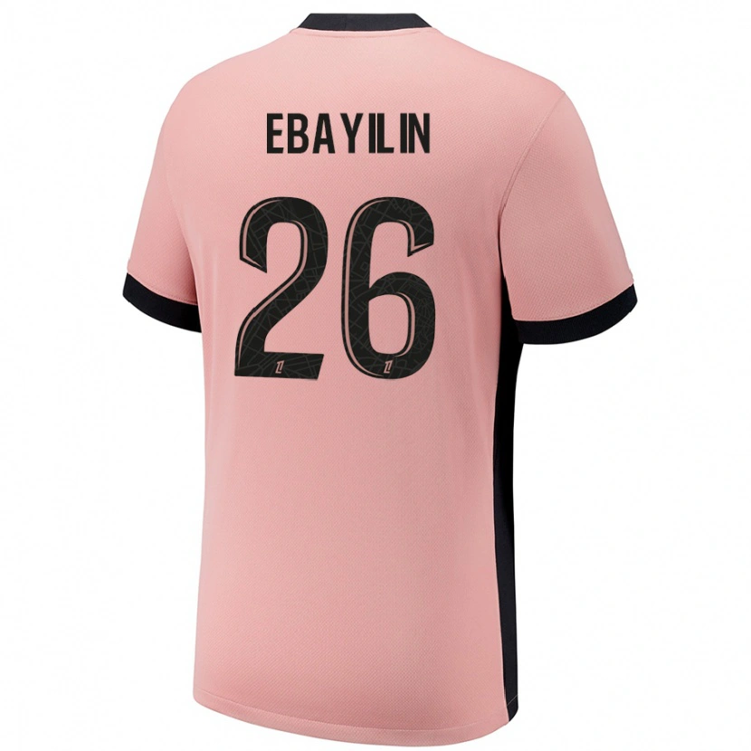 Danxen Hombre Camiseta Anaïs Ebayilin #26 Rosa Óxido Equipación Tercera 2024/25 La Camisa México