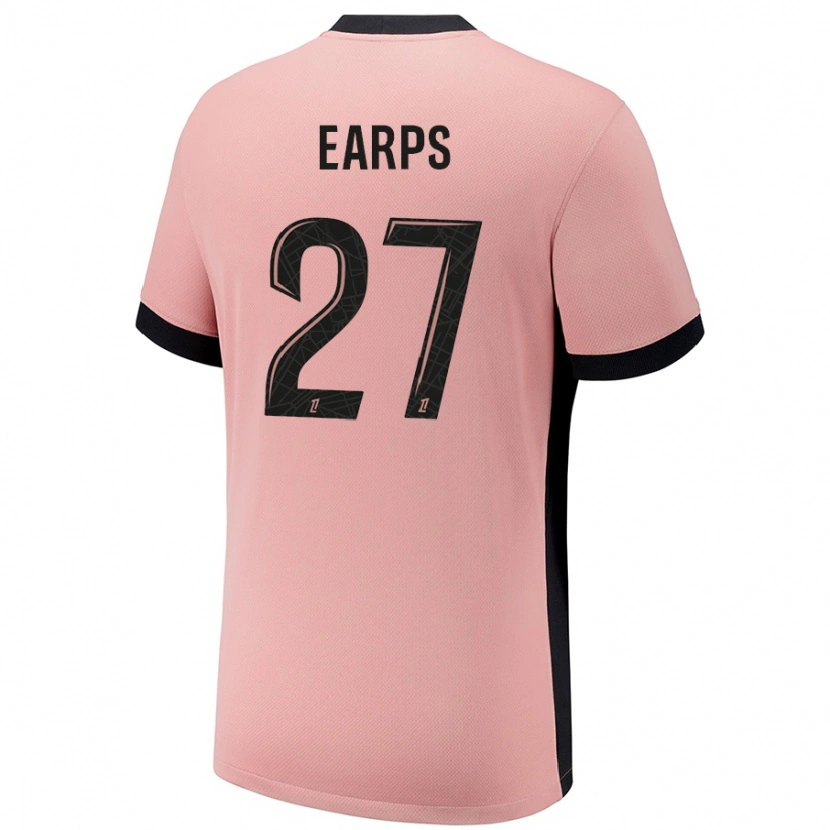 Danxen Hombre Camiseta Mary Earps #27 Rosa Óxido Equipación Tercera 2024/25 La Camisa México