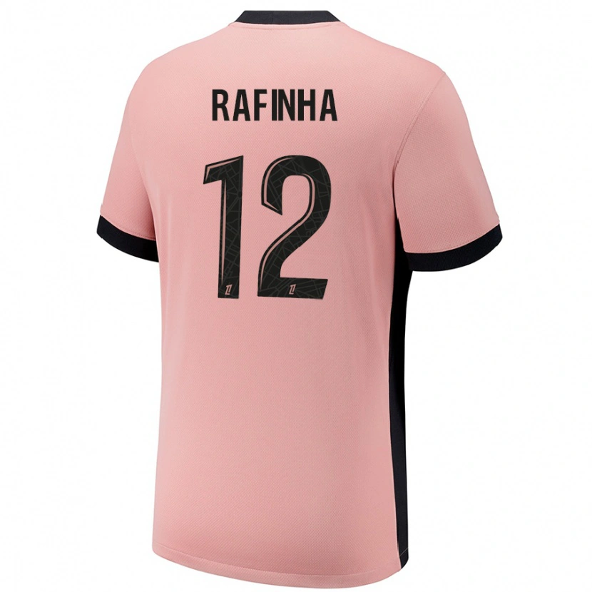 Danxen Hombre Camiseta Rafinha #12 Rosa Óxido Equipación Tercera 2024/25 La Camisa México