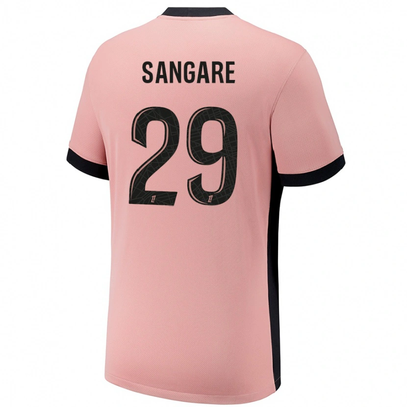Danxen Hombre Camiseta Hawa Sangare #29 Rosa Óxido Equipación Tercera 2024/25 La Camisa México