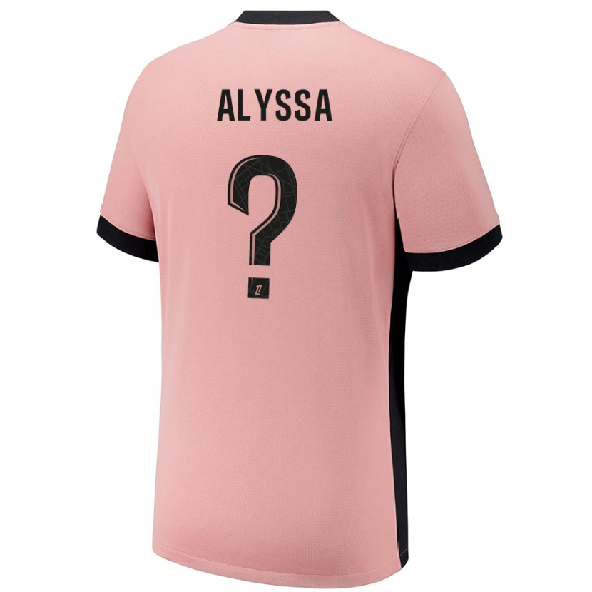 Danxen Hombre Camiseta Alyssa Fernandes #0 Rosa Óxido Equipación Tercera 2024/25 La Camisa México