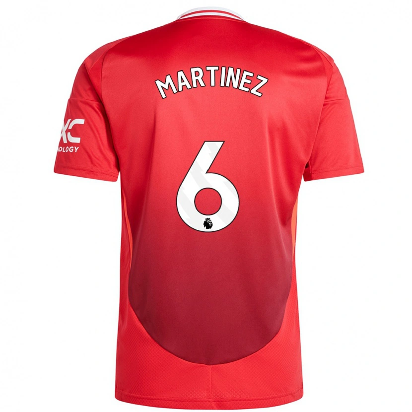 Danxen Mujer Camiseta Lisandro Martínez #6 Rojo Brillante 1ª Equipación 2024/25 La Camisa México