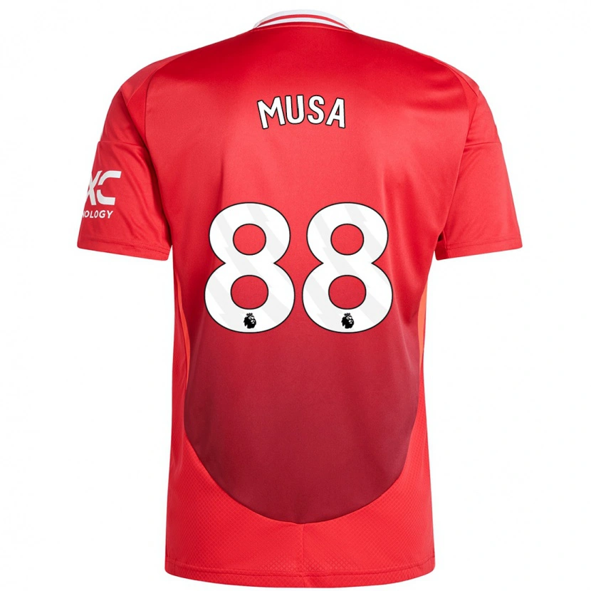 Danxen Mujer Camiseta Victor Musa #88 Rojo Brillante 1ª Equipación 2024/25 La Camisa México