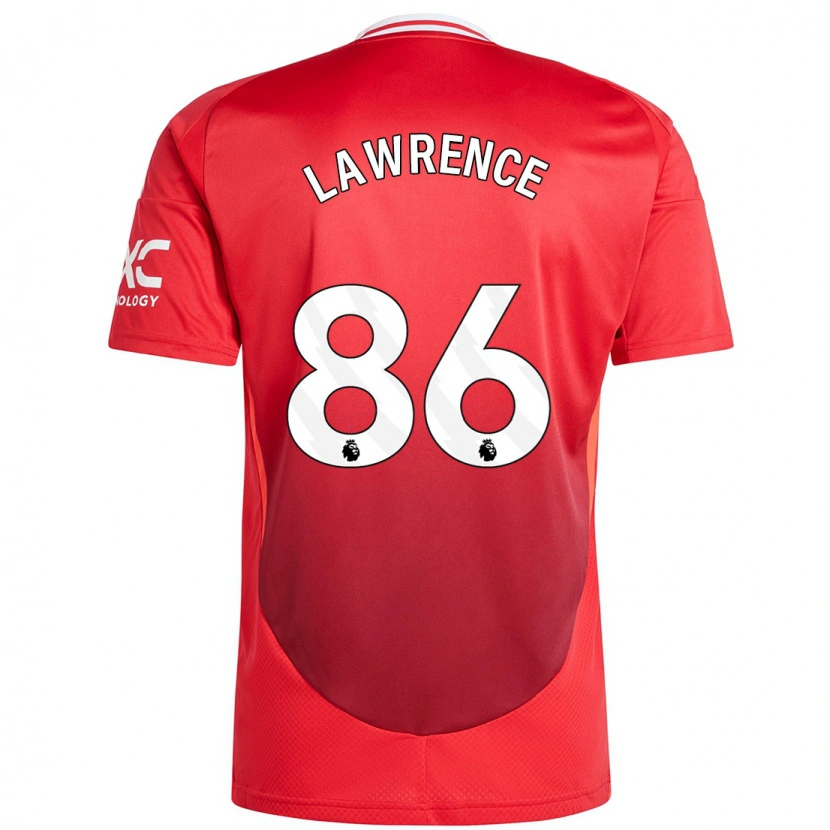 Danxen Mujer Camiseta Marcus Lawrence #86 Rojo Brillante 1ª Equipación 2024/25 La Camisa México