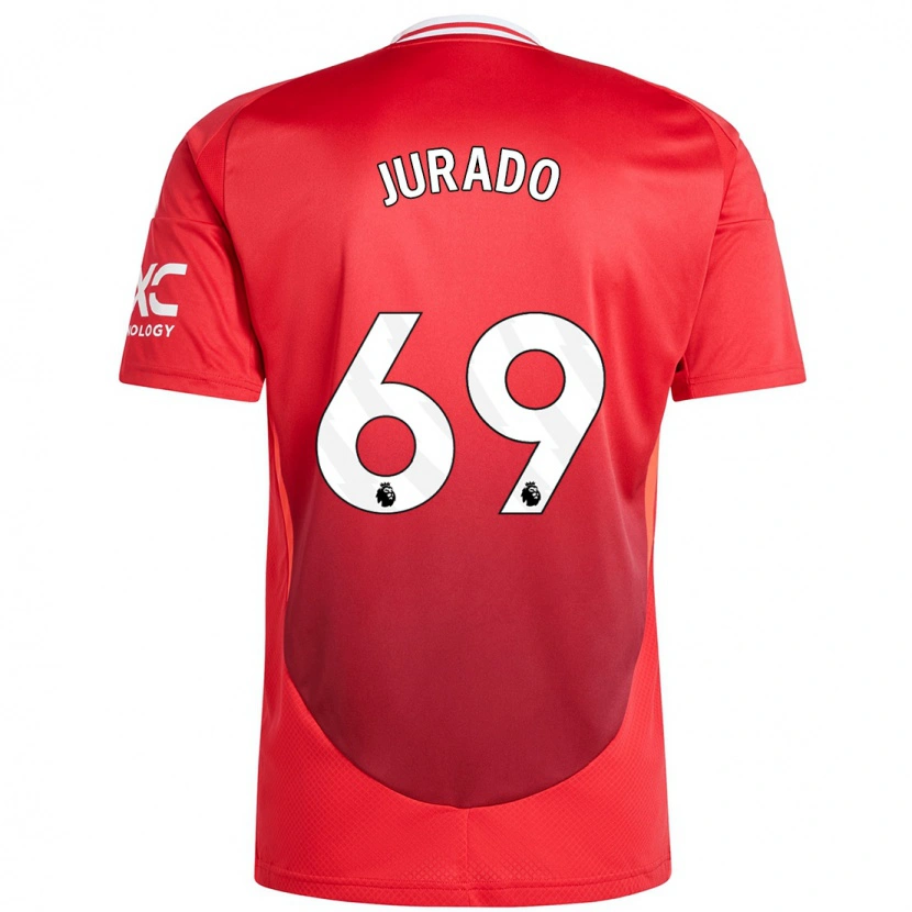 Danxen Mujer Camiseta Marc Jurado #69 Rojo Brillante 1ª Equipación 2024/25 La Camisa México