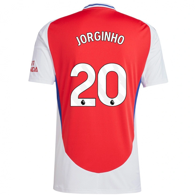 Danxen Mujer Camiseta Jorginho #20 Rojo Blanco 1ª Equipación 2024/25 La Camisa México