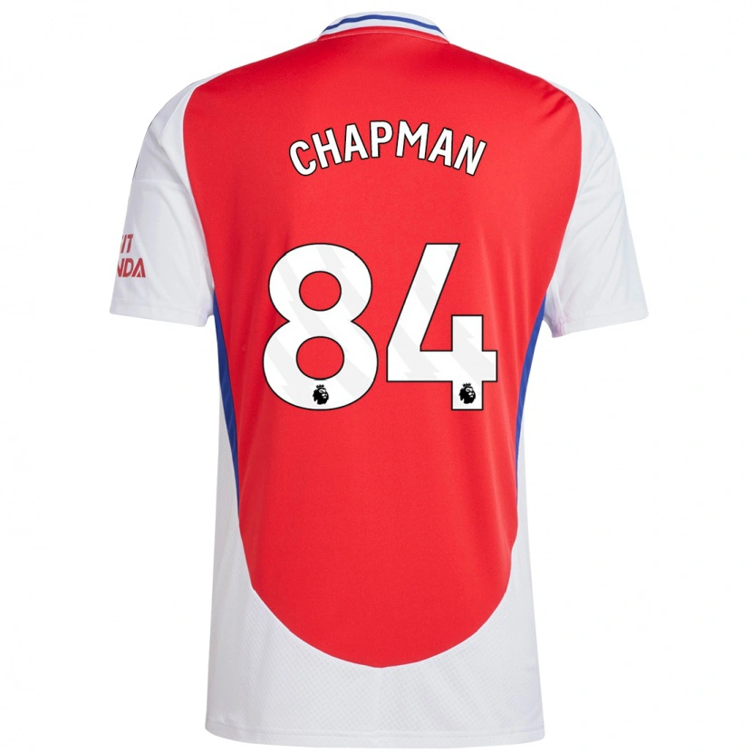 Danxen Mujer Camiseta Samuel Chapman #84 Rojo Blanco 1ª Equipación 2024/25 La Camisa México
