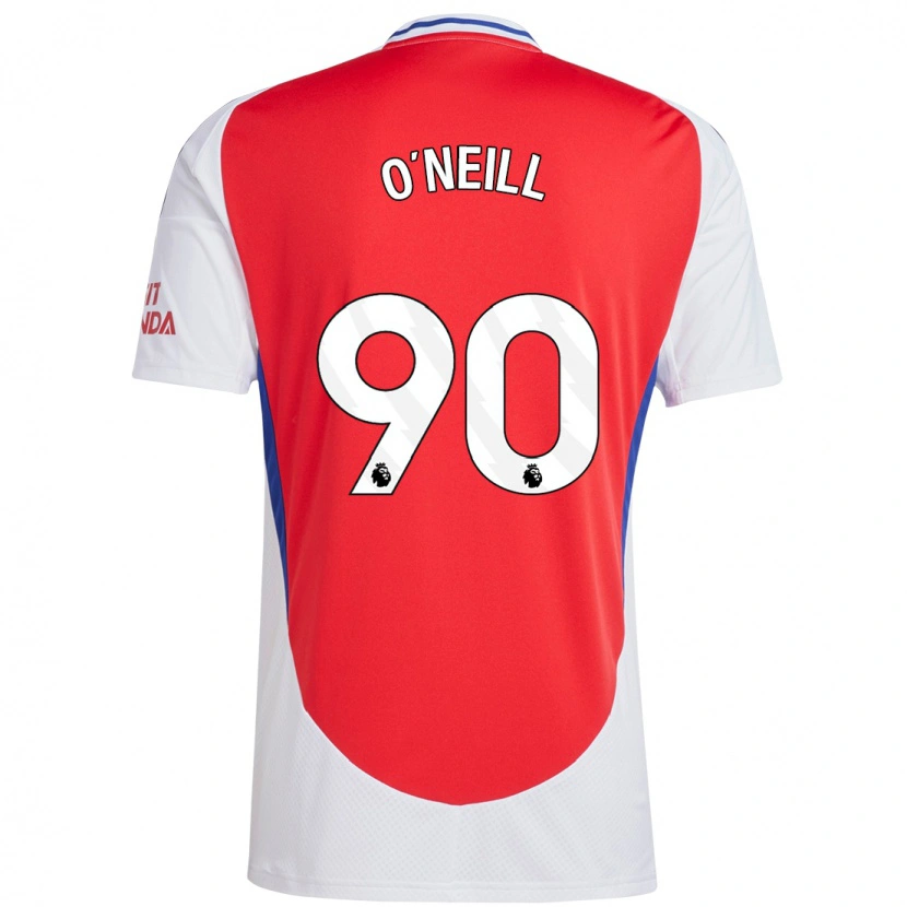 Danxen Mujer Camiseta Ceadach O'neill #90 Rojo Blanco 1ª Equipación 2024/25 La Camisa México