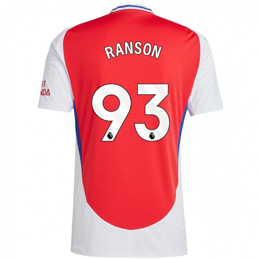 Danxen Mujer Camiseta Khari Ranson #93 Rojo Blanco 1ª Equipación 2024/25 La Camisa México