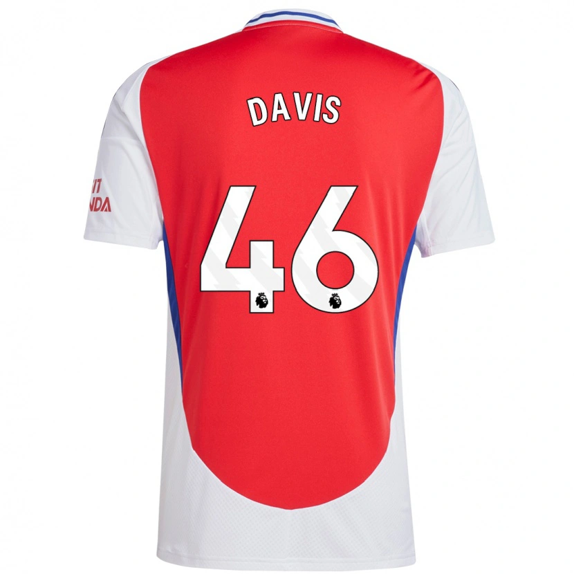 Danxen Mujer Camiseta Timi Davis #46 Rojo Blanco 1ª Equipación 2024/25 La Camisa México