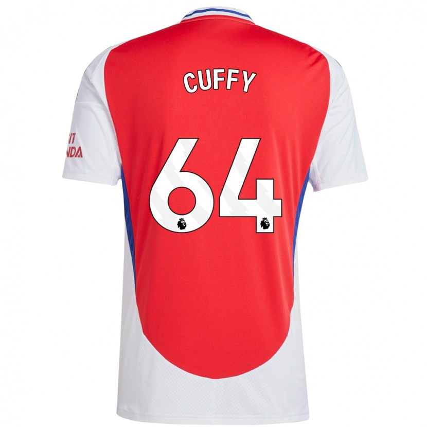 Danxen Mujer Camiseta Brooke Norton Cuffy #64 Rojo Blanco 1ª Equipación 2024/25 La Camisa México