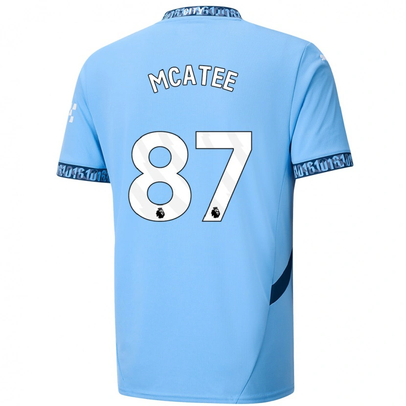 Danxen Mujer Camiseta James Mcatee #87 Azul Marino 1ª Equipación 2024/25 La Camisa México