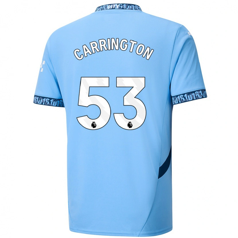 Danxen Mujer Camiseta Ezra Carrington #53 Azul Marino 1ª Equipación 2024/25 La Camisa México