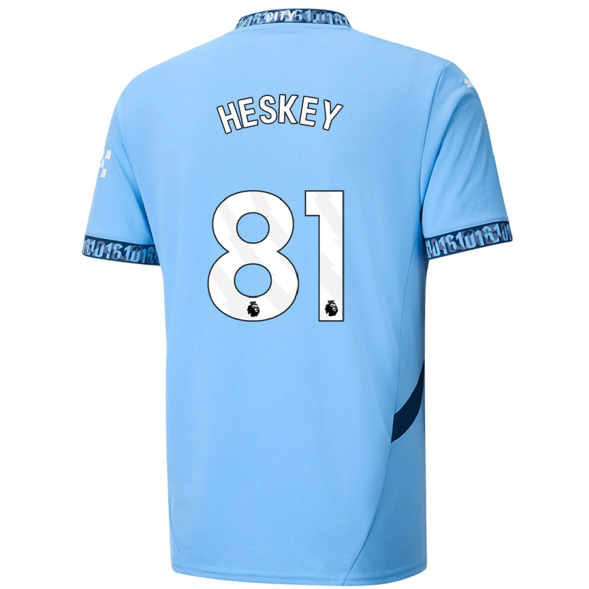 Danxen Mujer Camiseta Jaden Heskey #81 Azul Marino 1ª Equipación 2024/25 La Camisa México