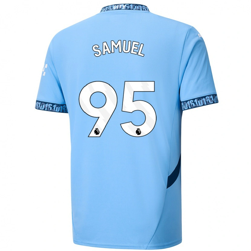 Danxen Mujer Camiseta Lakyle Samuel #95 Azul Marino 1ª Equipación 2024/25 La Camisa México