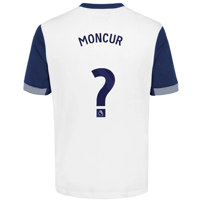 Danxen Mujer Camiseta Ronny Moncur #0 Blanco Azul 1ª Equipación 2024/25 La Camisa México