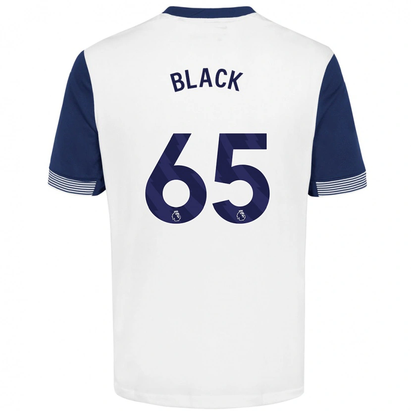 Danxen Mujer Camiseta Leo Black #65 Blanco Azul 1ª Equipación 2024/25 La Camisa México