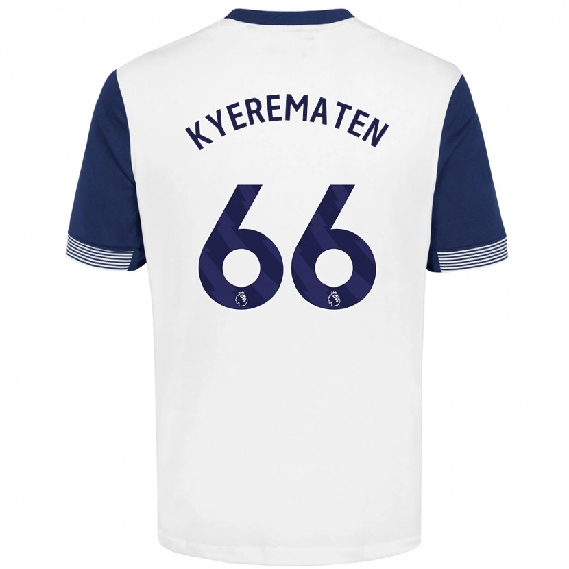 Danxen Mujer Camiseta Rio Kyerematen #66 Blanco Azul 1ª Equipación 2024/25 La Camisa México