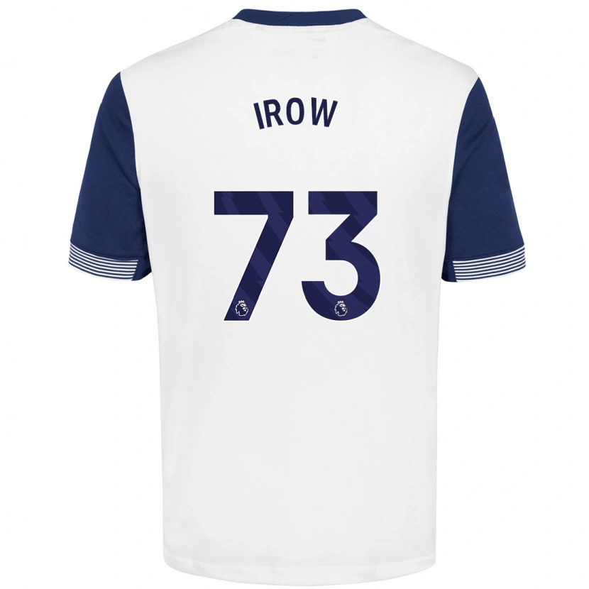 Danxen Mujer Camiseta Oliver Irow #73 Blanco Azul 1ª Equipación 2024/25 La Camisa México