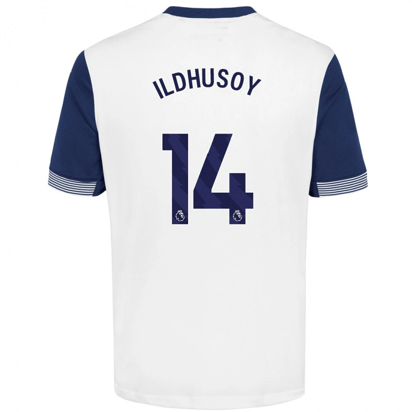 Danxen Mujer Camiseta Celin Bizet Ildhusøy #14 Blanco Azul 1ª Equipación 2024/25 La Camisa México