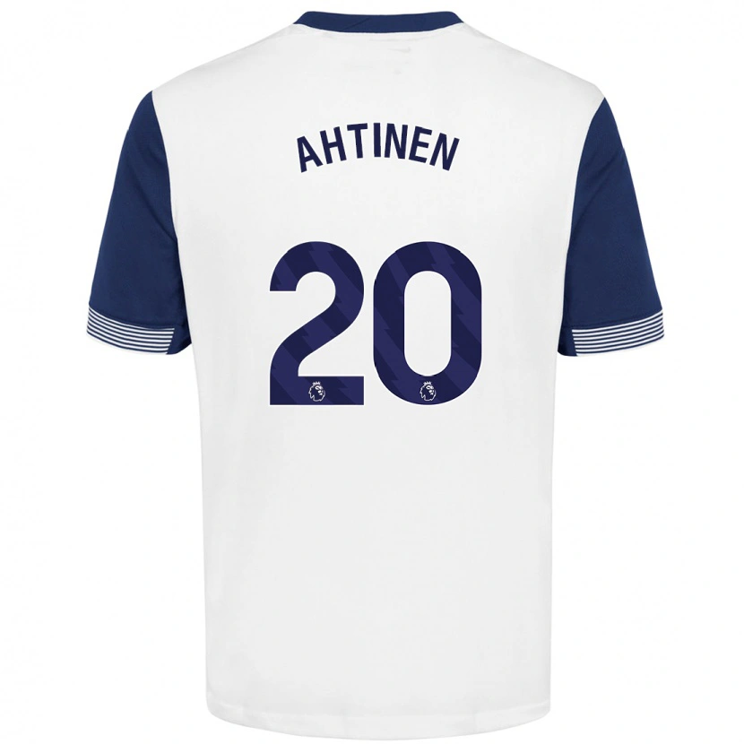 Danxen Mujer Camiseta Olga Ahtinen #20 Blanco Azul 1ª Equipación 2024/25 La Camisa México
