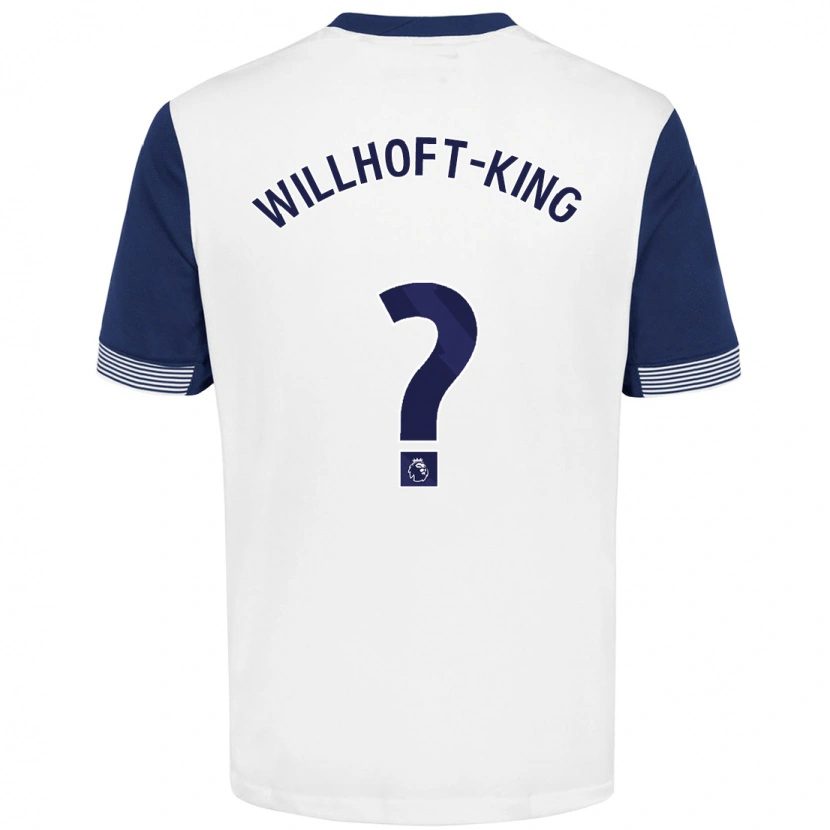 Danxen Mujer Camiseta Han Willhoft-King #0 Blanco Azul 1ª Equipación 2024/25 La Camisa México