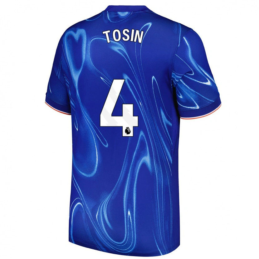 Danxen Mujer Camiseta Tosin Adarabioyo #4 Azul Blanco 1ª Equipación 2024/25 La Camisa México