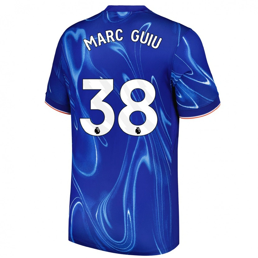Danxen Mujer Camiseta Marc Guiu #38 Azul Blanco 1ª Equipación 2024/25 La Camisa México