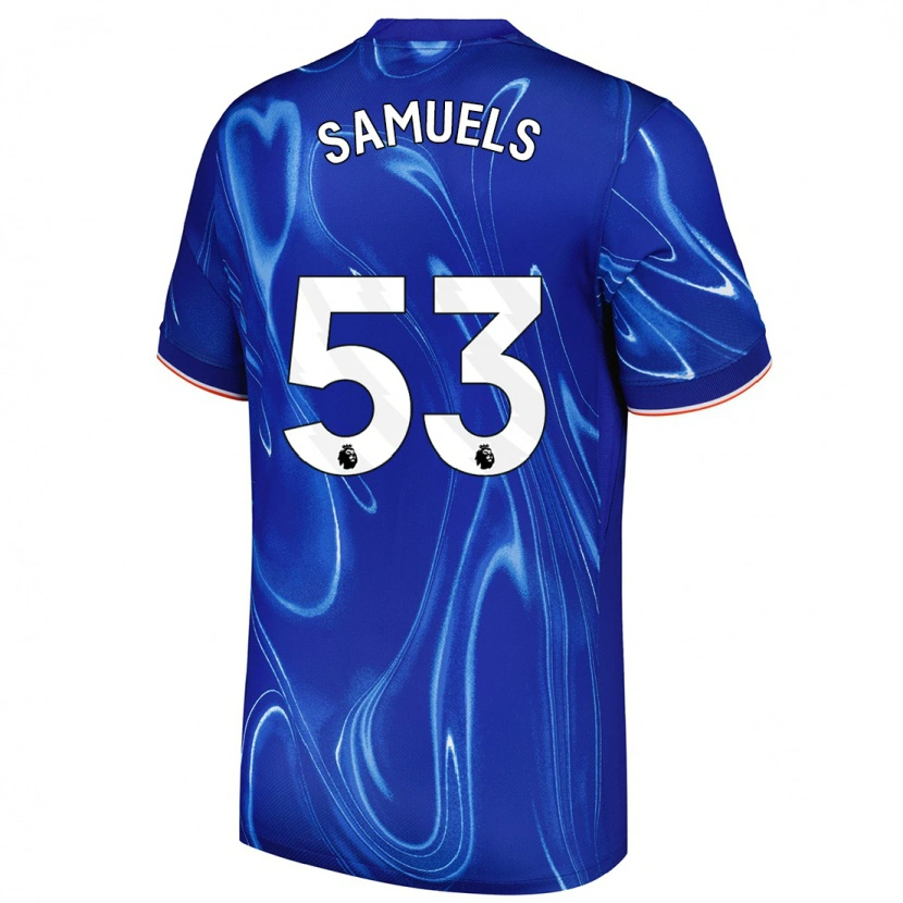 Danxen Mujer Camiseta Ishé Samuels-Smith #53 Azul Blanco 1ª Equipación 2024/25 La Camisa México