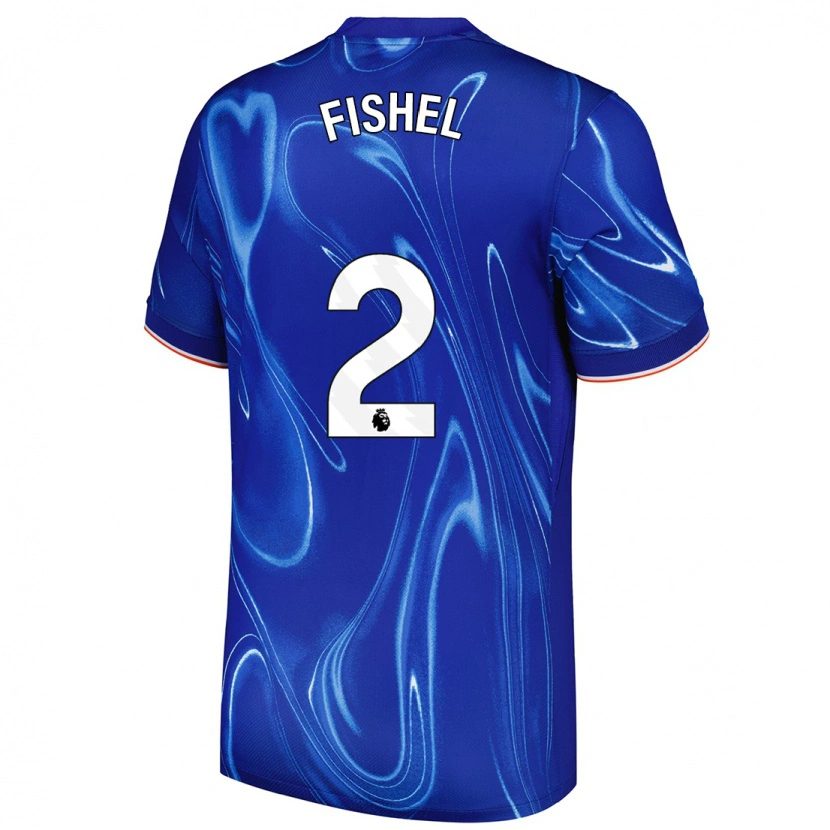 Danxen Mujer Camiseta Mia Fishel #2 Azul Blanco 1ª Equipación 2024/25 La Camisa México