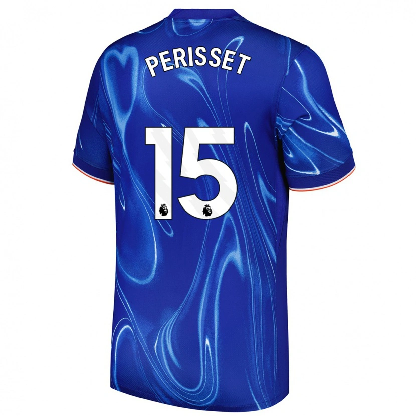 Danxen Mujer Camiseta Ève Périsset #15 Azul Blanco 1ª Equipación 2024/25 La Camisa México