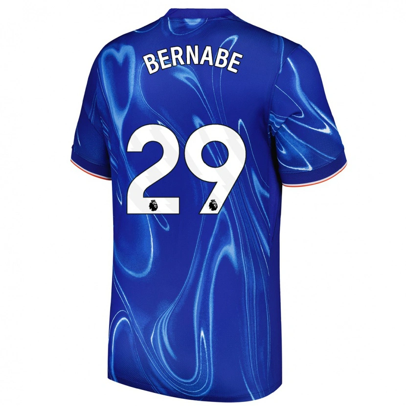 Danxen Mujer Camiseta Alejandra Bernabé #29 Azul Blanco 1ª Equipación 2024/25 La Camisa México