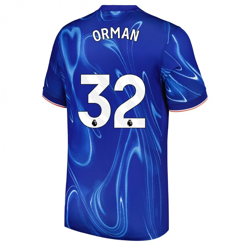 Danxen Mujer Camiseta Emily Orman #32 Azul Blanco 1ª Equipación 2024/25 La Camisa México