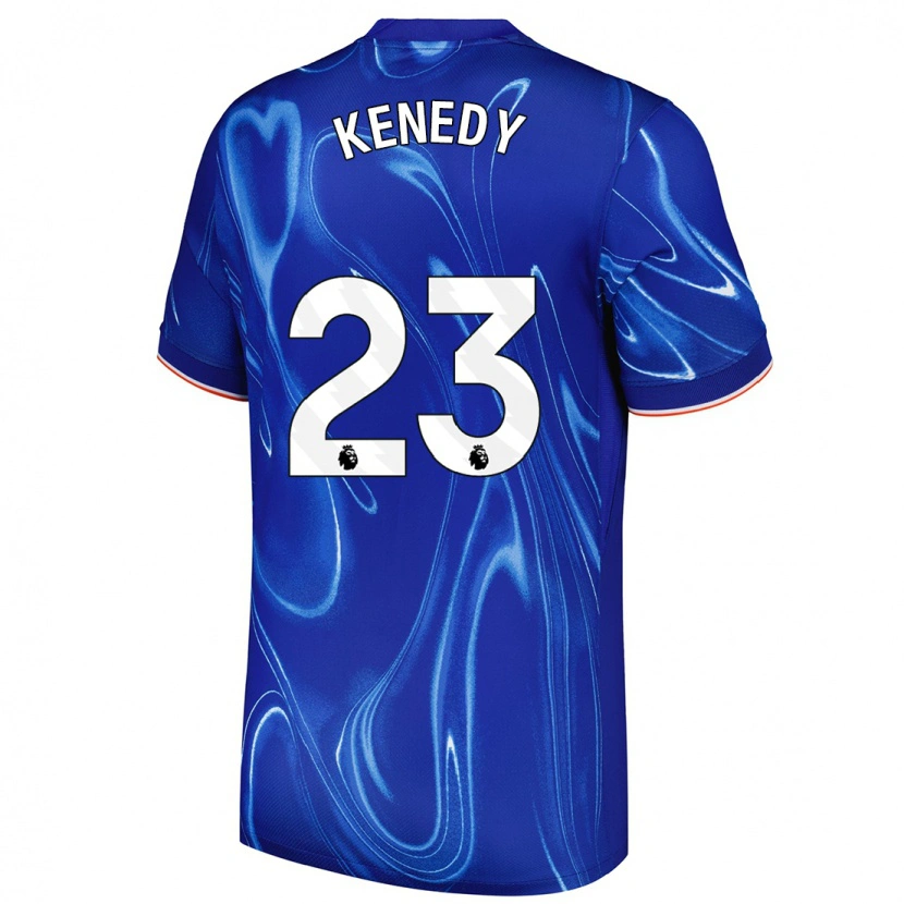 Danxen Mujer Camiseta Robert Kenedy #23 Azul Blanco 1ª Equipación 2024/25 La Camisa México