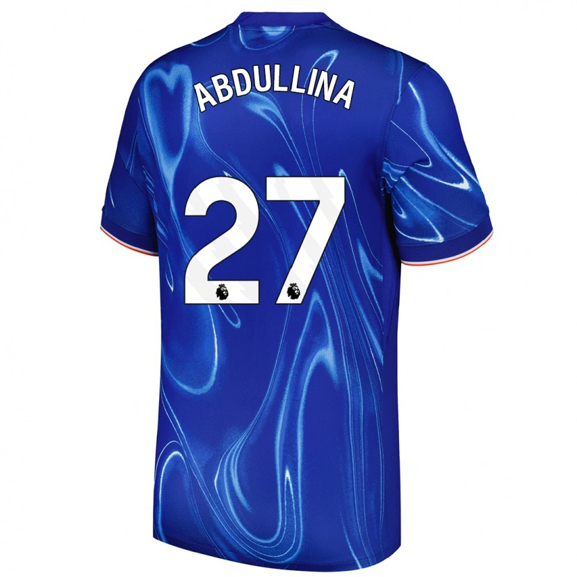 Danxen Mujer Camiseta Alsu Abdullina #27 Azul Blanco 1ª Equipación 2024/25 La Camisa México