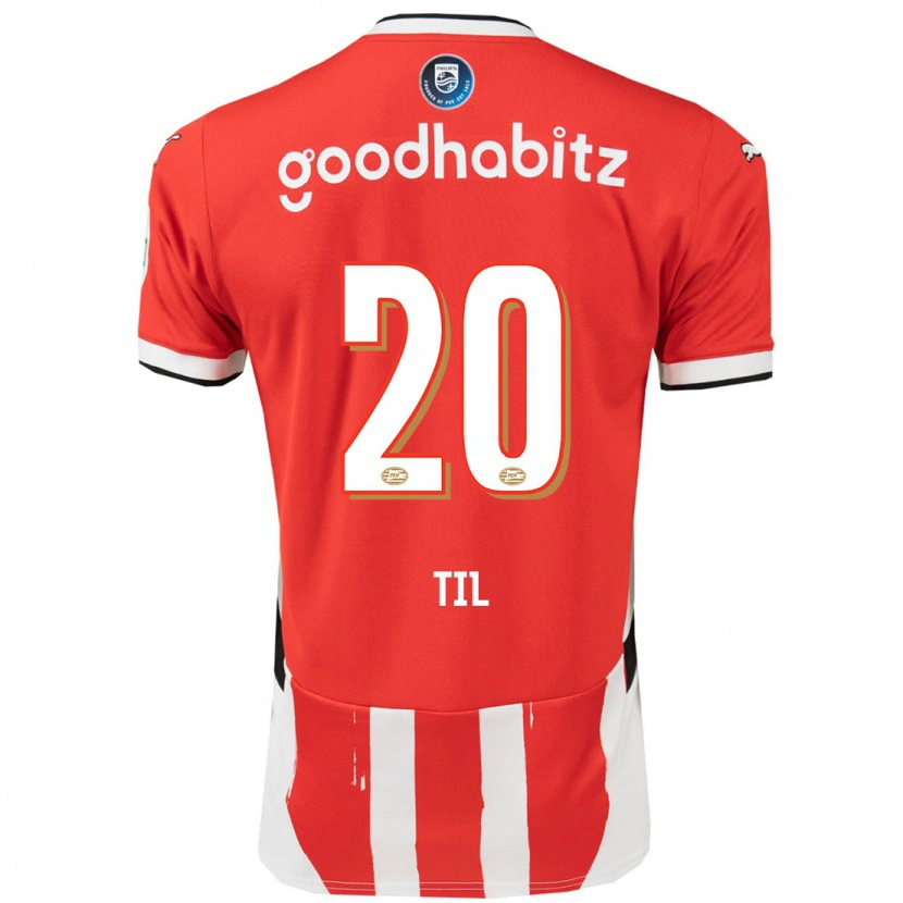Danxen Mujer Camiseta Guus Til #20 Rojo Blanco 1ª Equipación 2024/25 La Camisa México