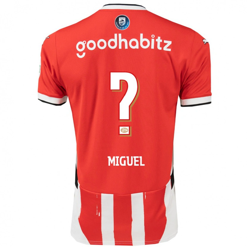 Danxen Mujer Camiseta Yani Miguel #0 Rojo Blanco 1ª Equipación 2024/25 La Camisa México