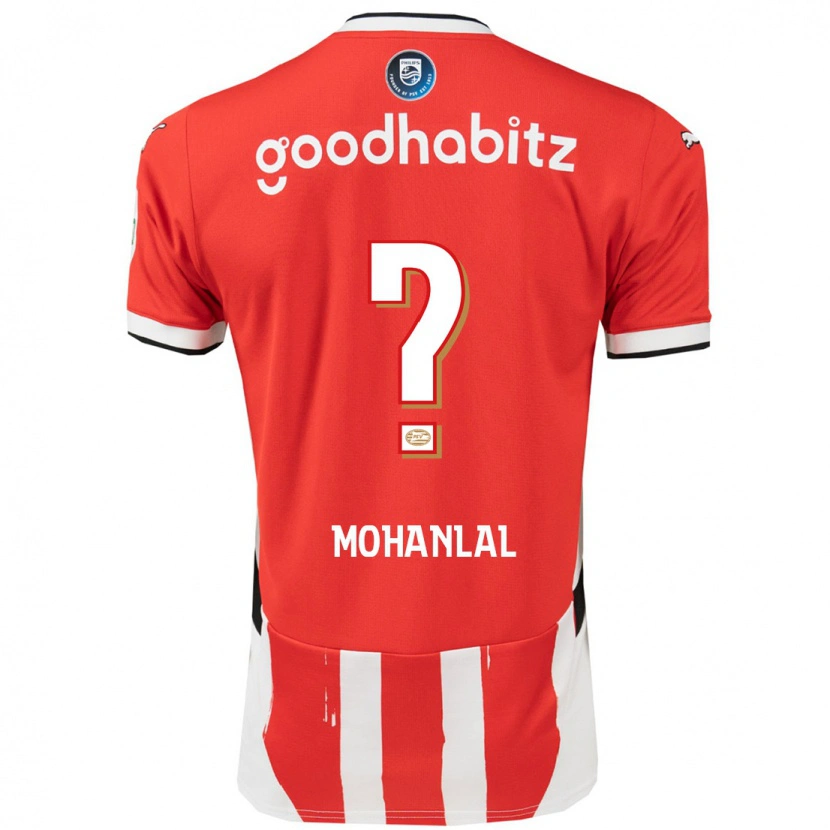 Danxen Mujer Camiseta Pawan Mohanlal #0 Rojo Blanco 1ª Equipación 2024/25 La Camisa México