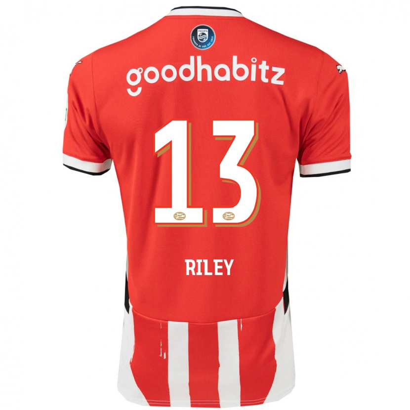 Danxen Mujer Camiseta Indiah-Paige Riley #13 Rojo Blanco 1ª Equipación 2024/25 La Camisa México
