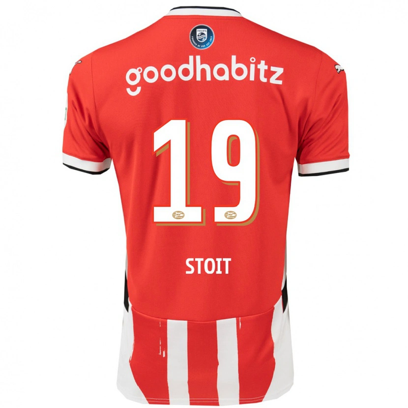 Danxen Mujer Camiseta Fleur Stoit #19 Rojo Blanco 1ª Equipación 2024/25 La Camisa México
