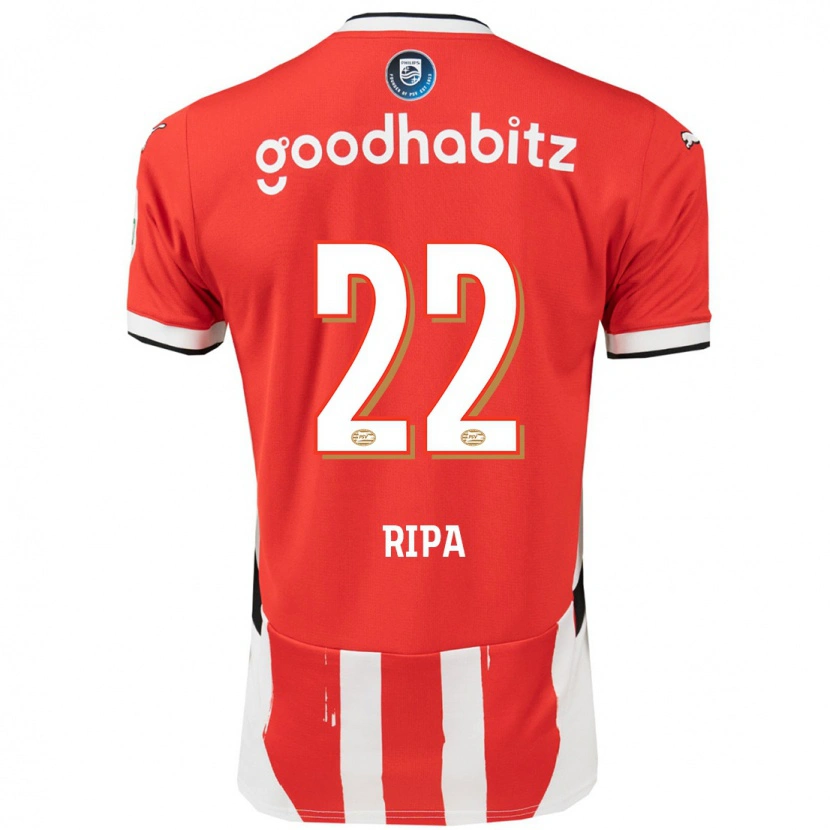 Danxen Mujer Camiseta Chimera Ripa #22 Rojo Blanco 1ª Equipación 2024/25 La Camisa México
