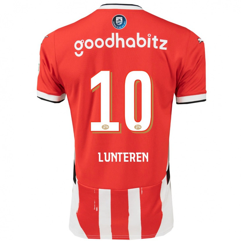 Danxen Mujer Camiseta Desiree Van Lunteren #10 Rojo Blanco 1ª Equipación 2024/25 La Camisa México