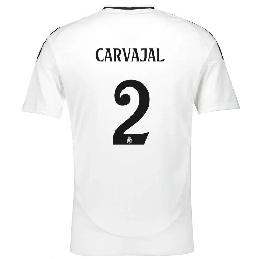 Danxen Mujer Camiseta Daniel Carvajal #2 Blanco 1ª Equipación 2024/25 La Camisa México