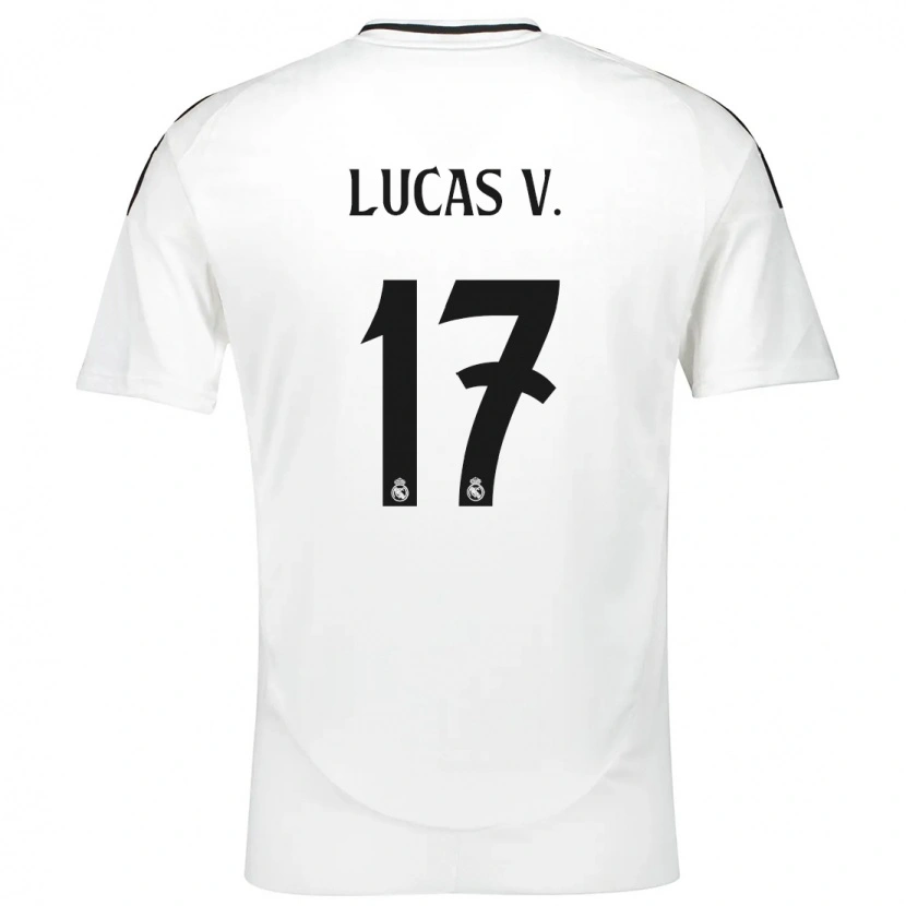 Danxen Mujer Camiseta Lucas Vázquez #17 Blanco 1ª Equipación 2024/25 La Camisa México