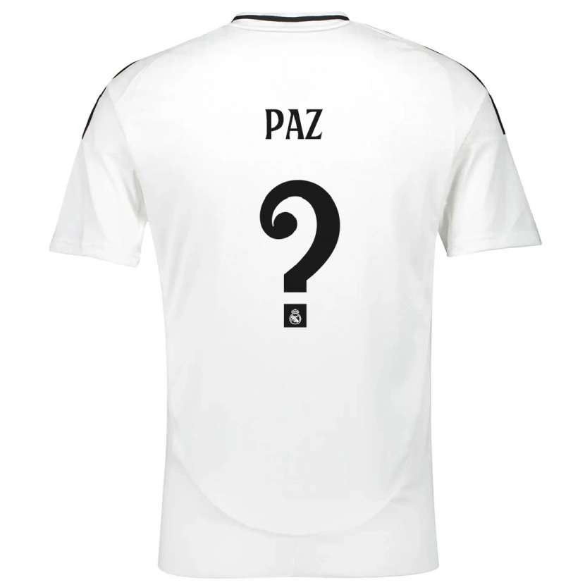 Danxen Mujer Camiseta Nico Paz #0 Blanco 1ª Equipación 2024/25 La Camisa México